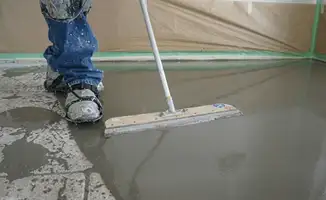 Uneven floor being professionally repaired in Savannah, GA
